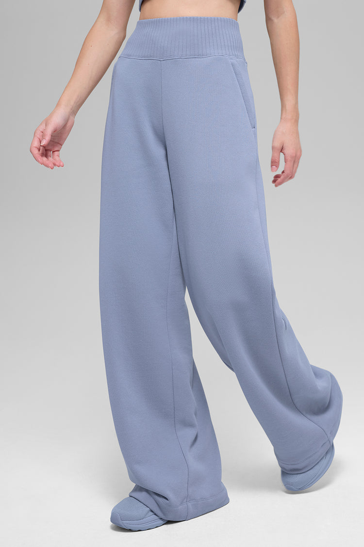 Serenity Wide Leg Sweatpant - Winter Frost | ALO