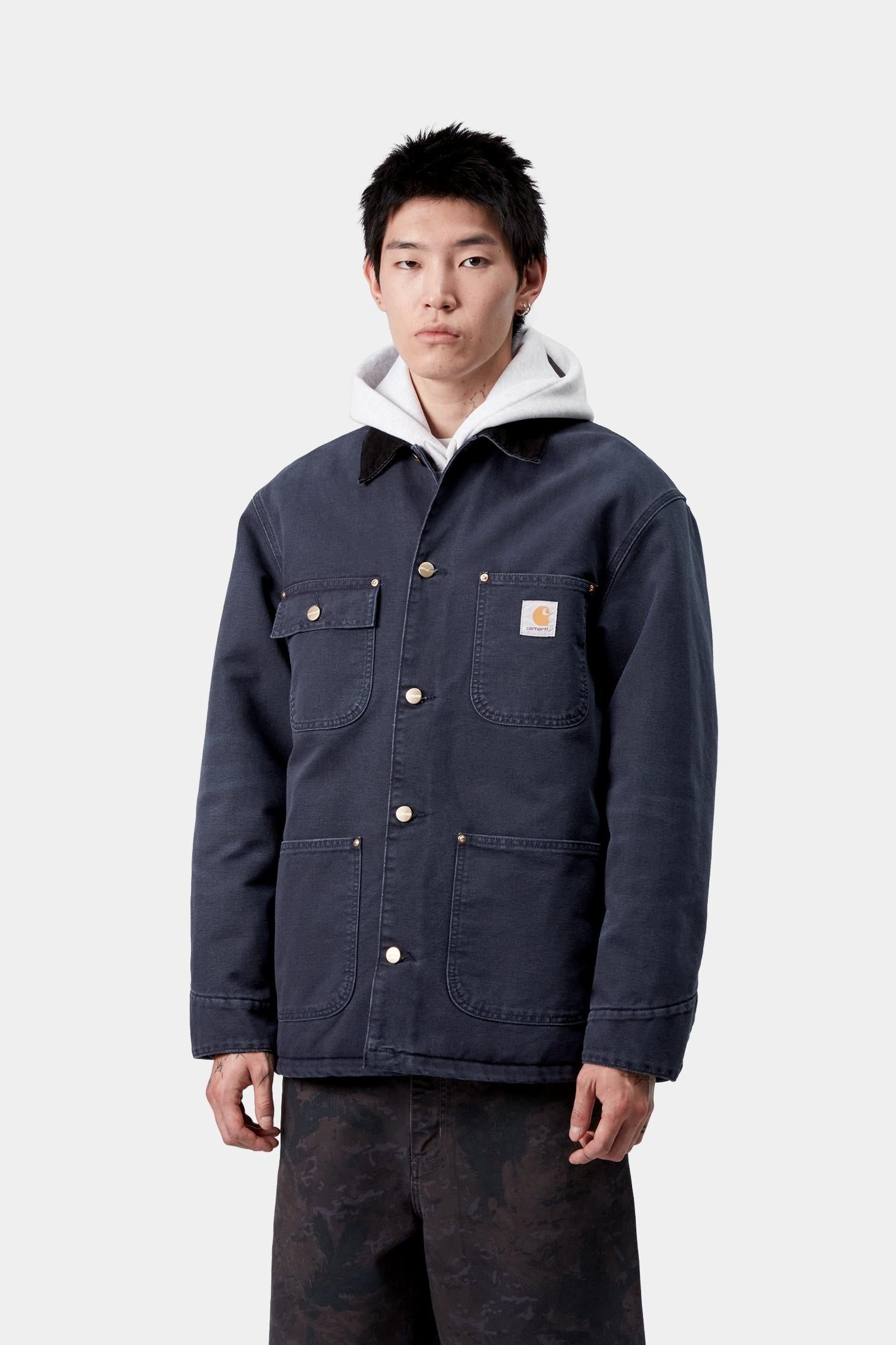 Carhartt WIP OG Chore Coat (Winter) | Dark Navy / Black (stone