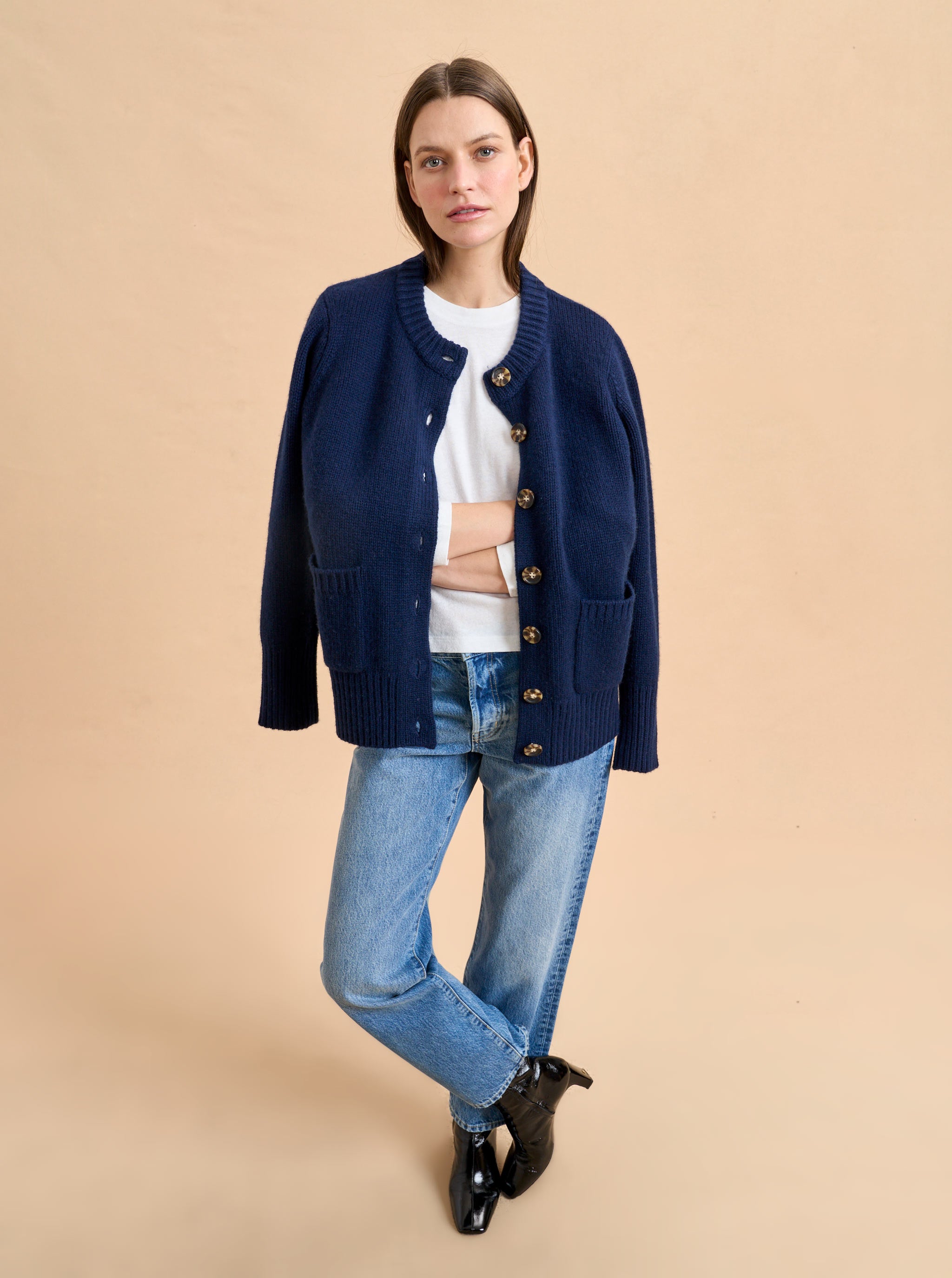 Solid Marin Cardigan | La Ligne NYC
