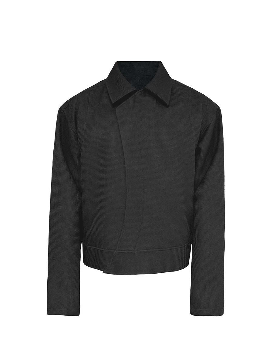 ジャケット・アウター JCAESAR Asymmetric Zipper Short Jacket