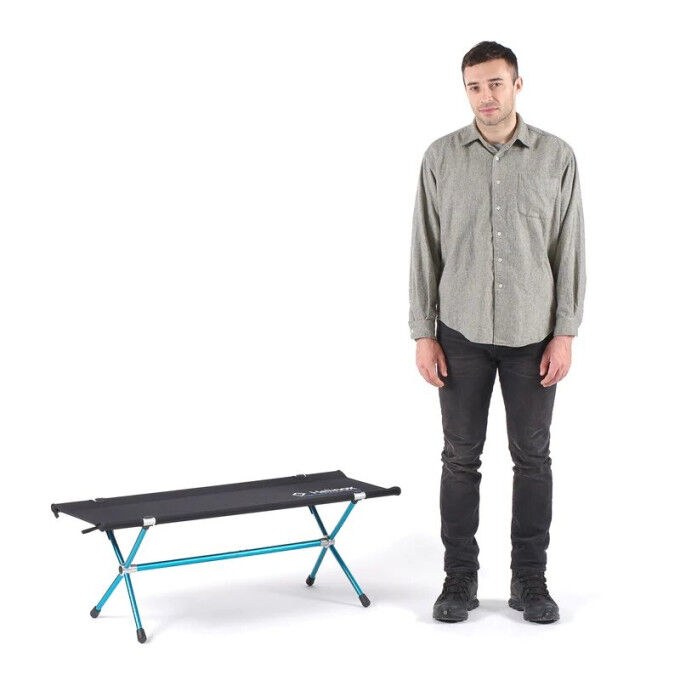 Helinox BENCH ONE Black / Cyan Blue folding bench