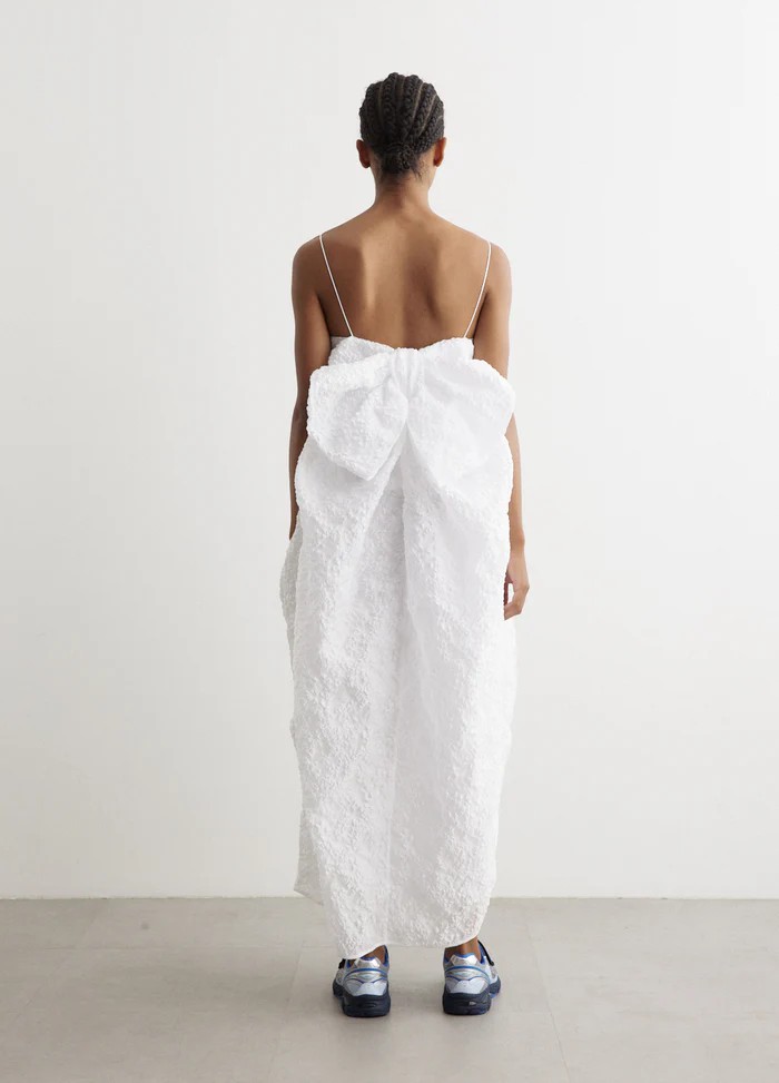 Cecilie Bahnsen, VILMA | DRESS GRASMERE MATELASSÉ WHITE New