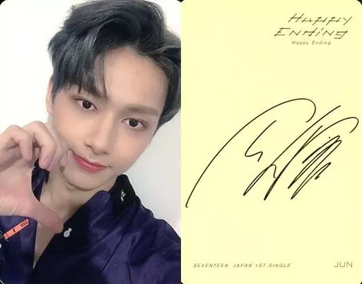 SEVENTEEN Happy Ending サイン入り SEVENTEEN OT13 HAPPY ENDING NORMAL VER OFFICIAL PHOTOCARD | eBay