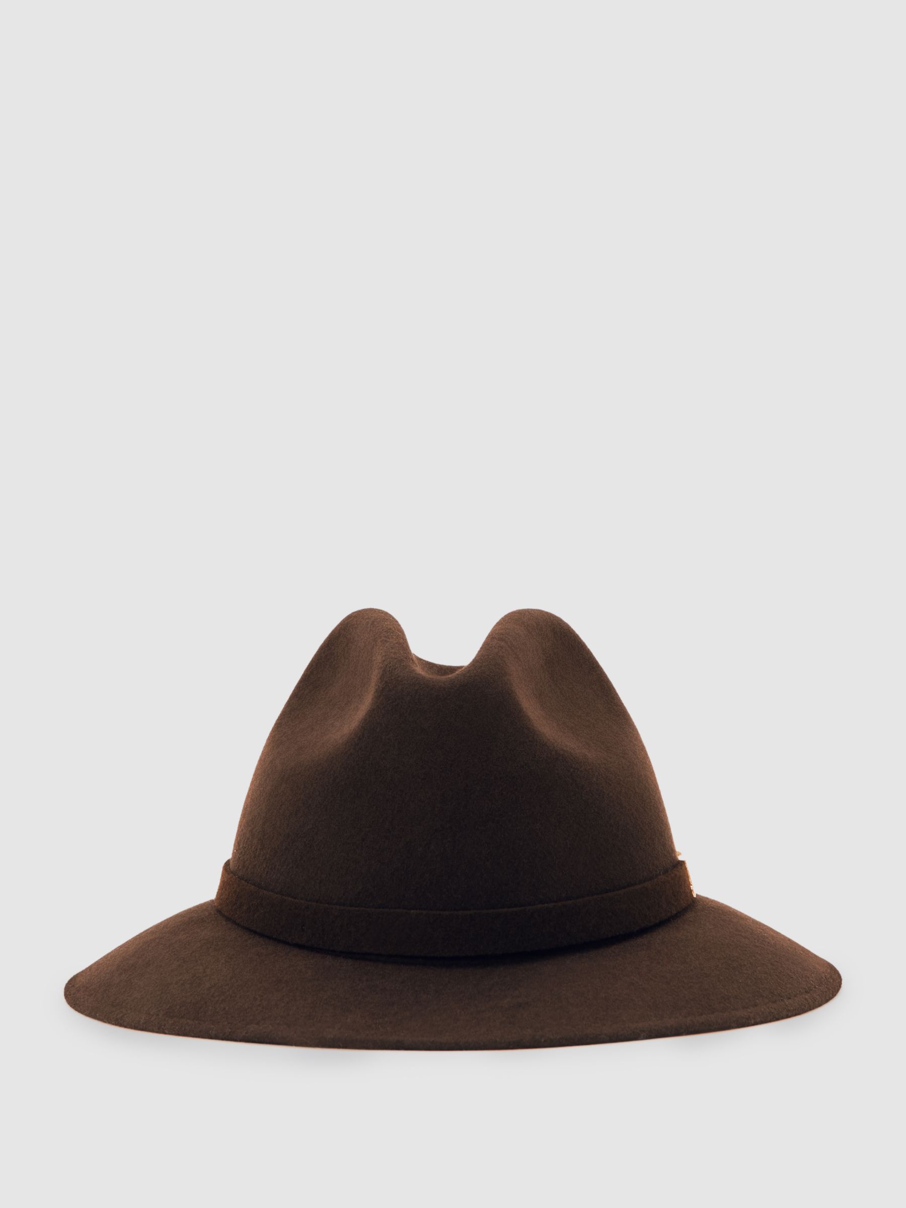 美品】SHOMKA wool hat chocolate 54cm 美品】SHOMKA wool hat
