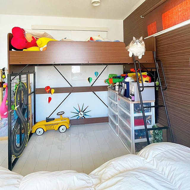 ニトリ ロフトベッド(デニッシュR MBR/BK) - 通販 | 家具とインテリア