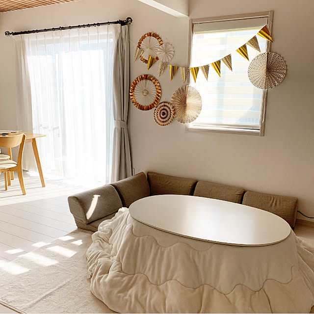 ニトリ こたつ 楕円形リビングこたつ(GC22 105 WW) | ニトリネット公式