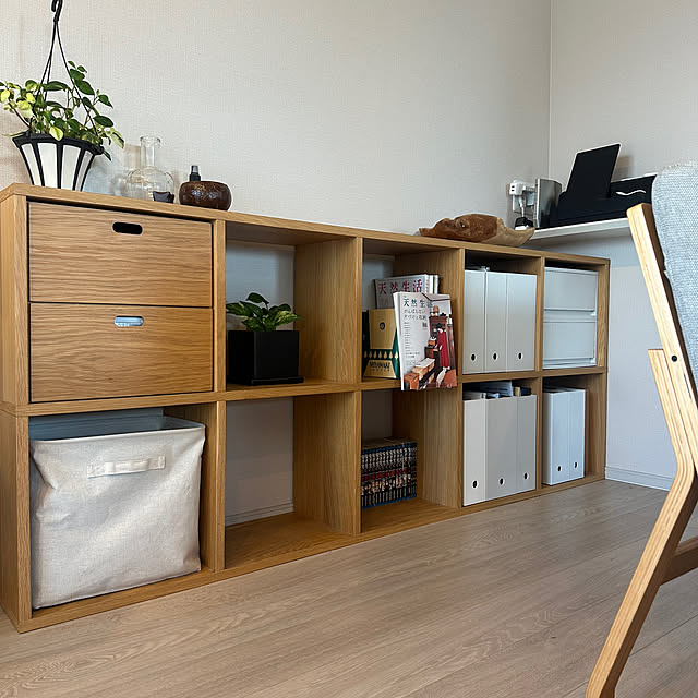 無印良品 スタッキングシェルフセット 5段×2列 オーク材 約幅82×奥行