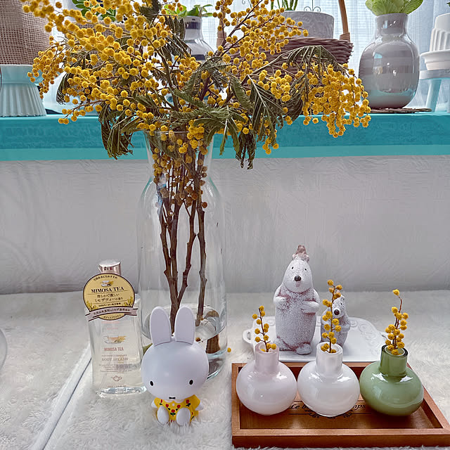 マリメッコ ミニ フラワーベース 3個セット / オリーブ×ピンク