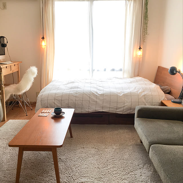 無印良品 ベッドフレーム・セミダブル・ウォールナット材 - 通販