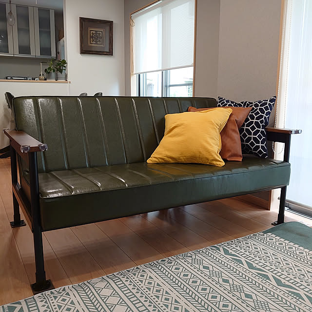 ニコアンド グリーンのソファのおすすめ商品とおしゃれな実例