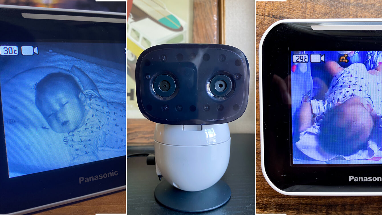 パナソニックのベビーモニター KX-HC705-Wの使用レビュー！夜の様子も