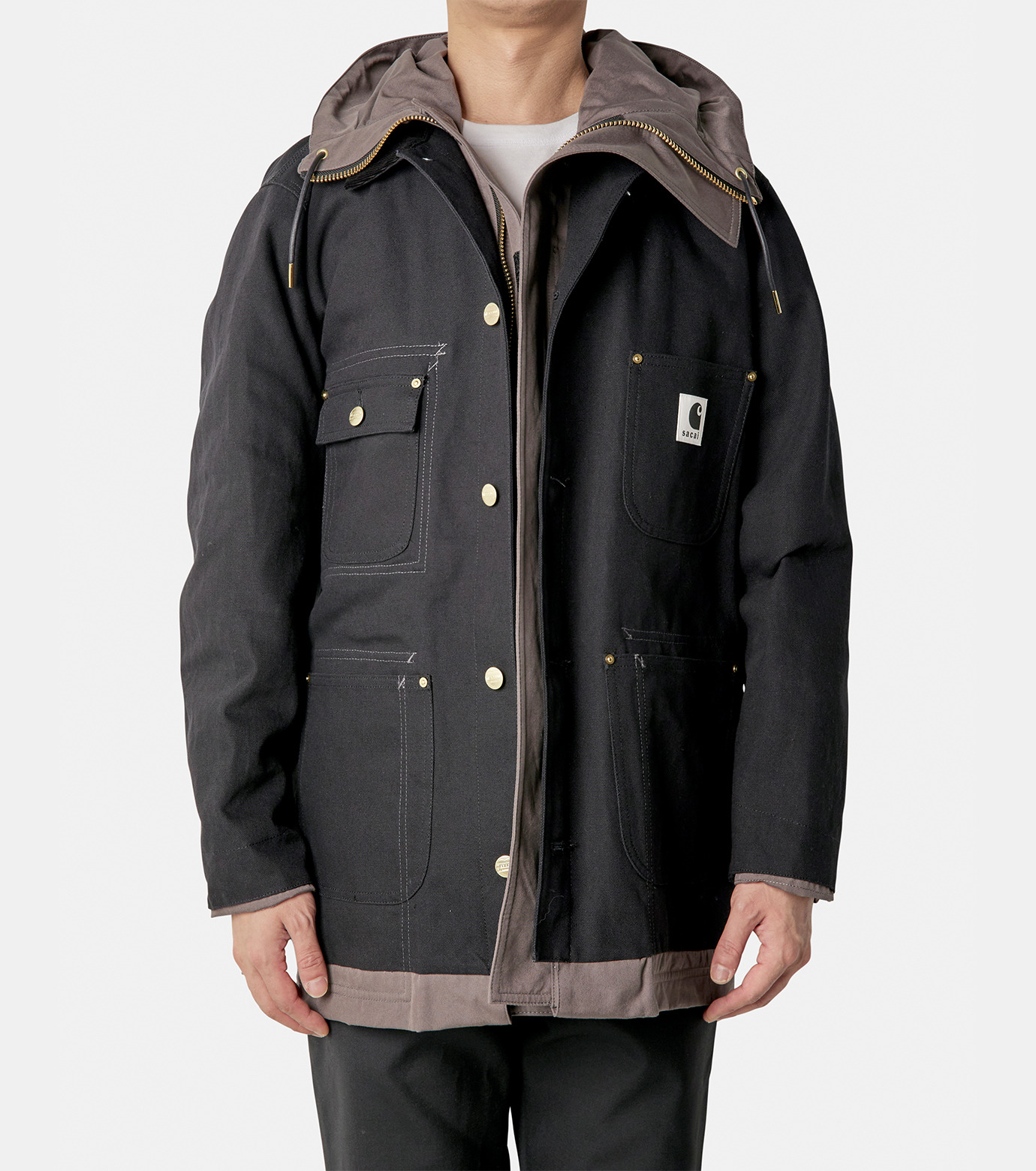 サカイ - sacai | Carhartt WIP Reversible Coat-Black-3の通販