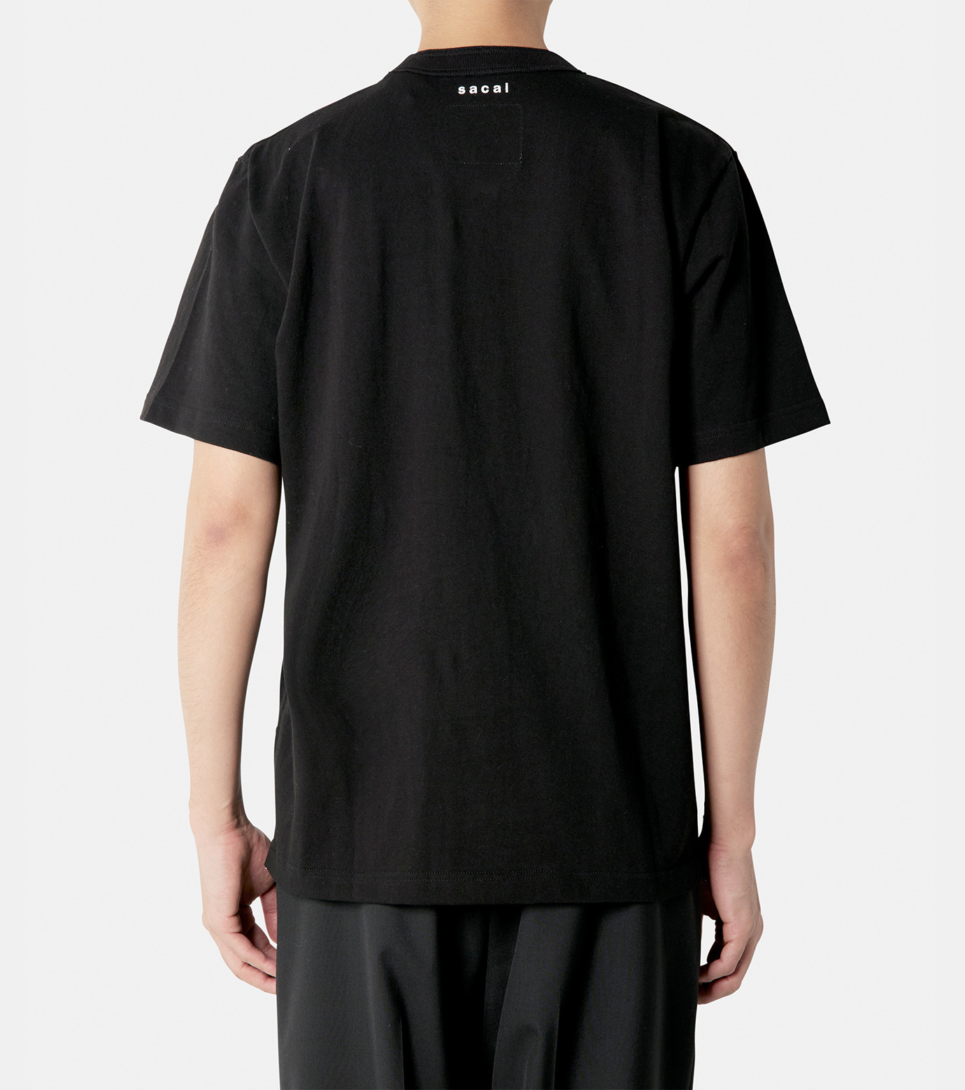 サカイ - sacai | Side Zip Cotton T-Shirt-Black-2の通販 | RESTIR
