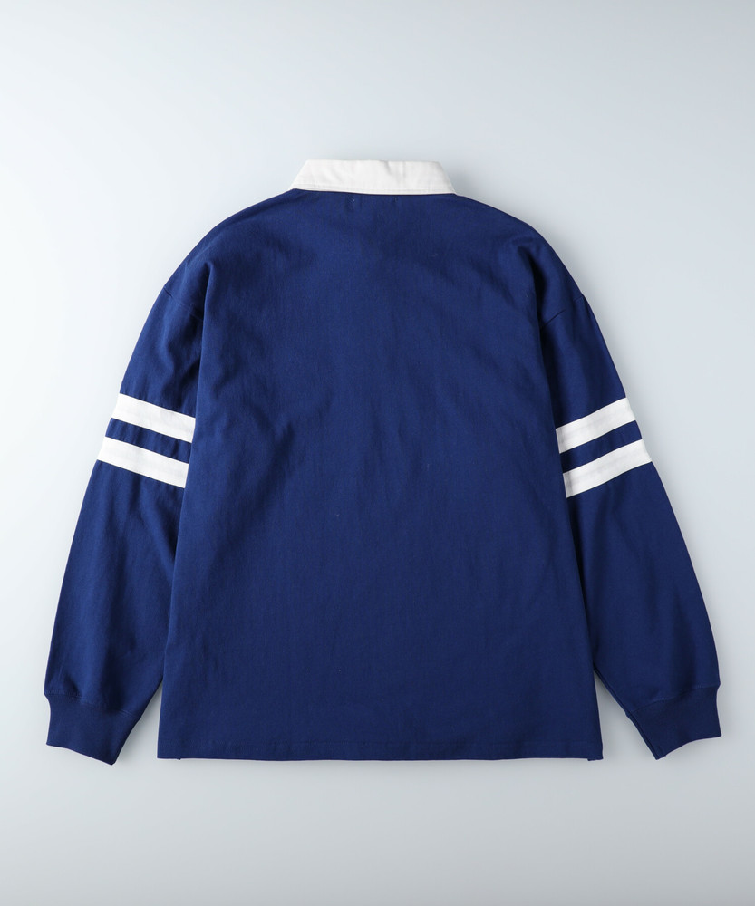 WEB限定】袖ラインBIGラガーシャツ(M ネイビー): トップス｜Right