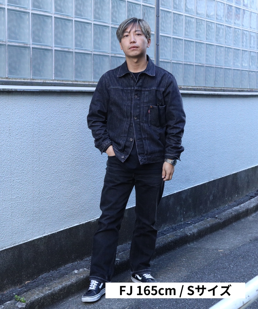 TYPE I トラッカージャケット ブラック STONEWASH(L ブラック