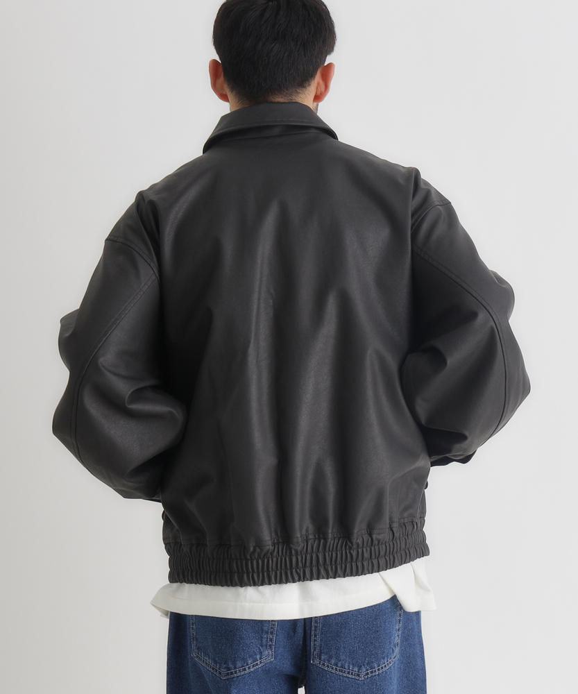 合成皮革 A-2フライトジャケット(S ブラウン): ジャケット/アウター