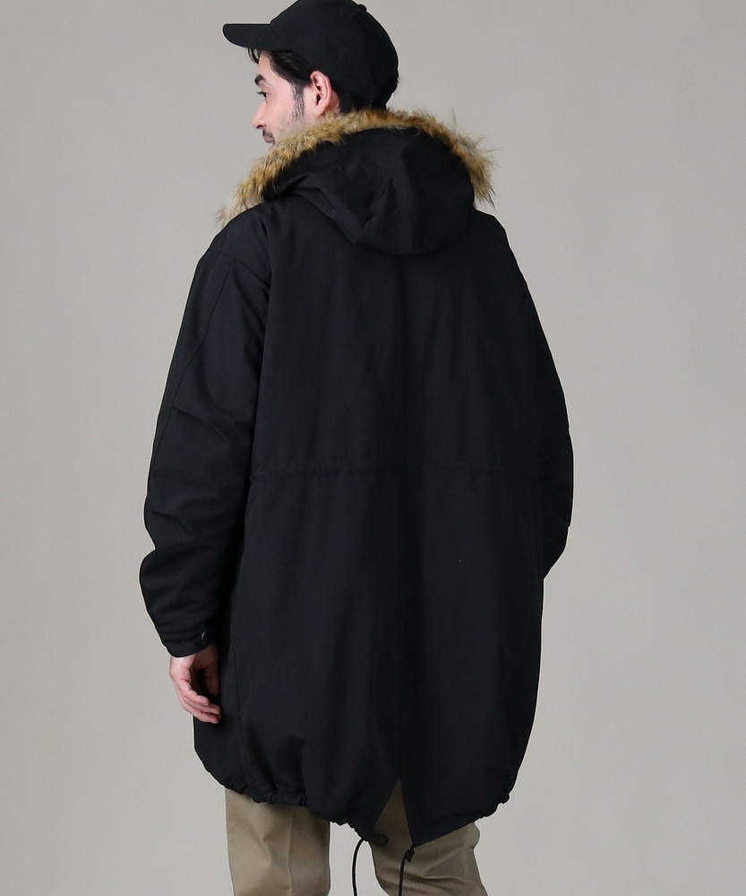 中綿モッズコート メンズ(S ブラック): ジャケット/アウター｜Right-on