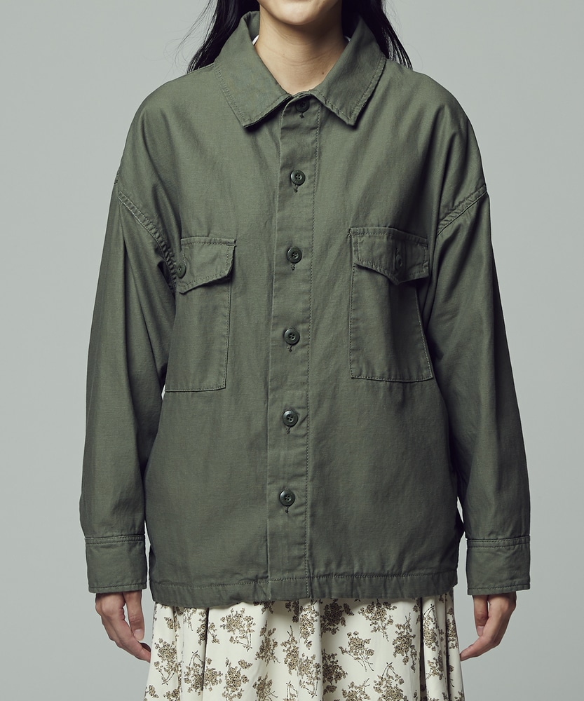 ミリタリージャケット ウィメンズ(M オリーブ): ジャケット/アウター
