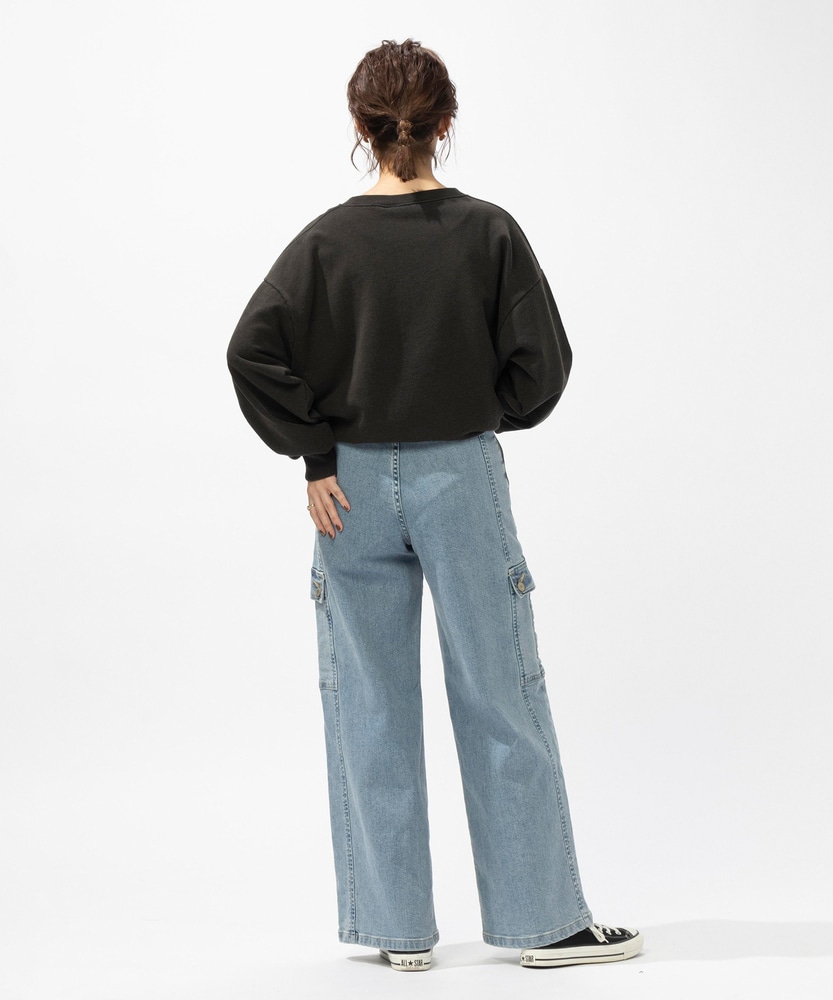 LISA」カーゴワイドパンツ【自宅で試着、返品送料無料】(XS 淡色