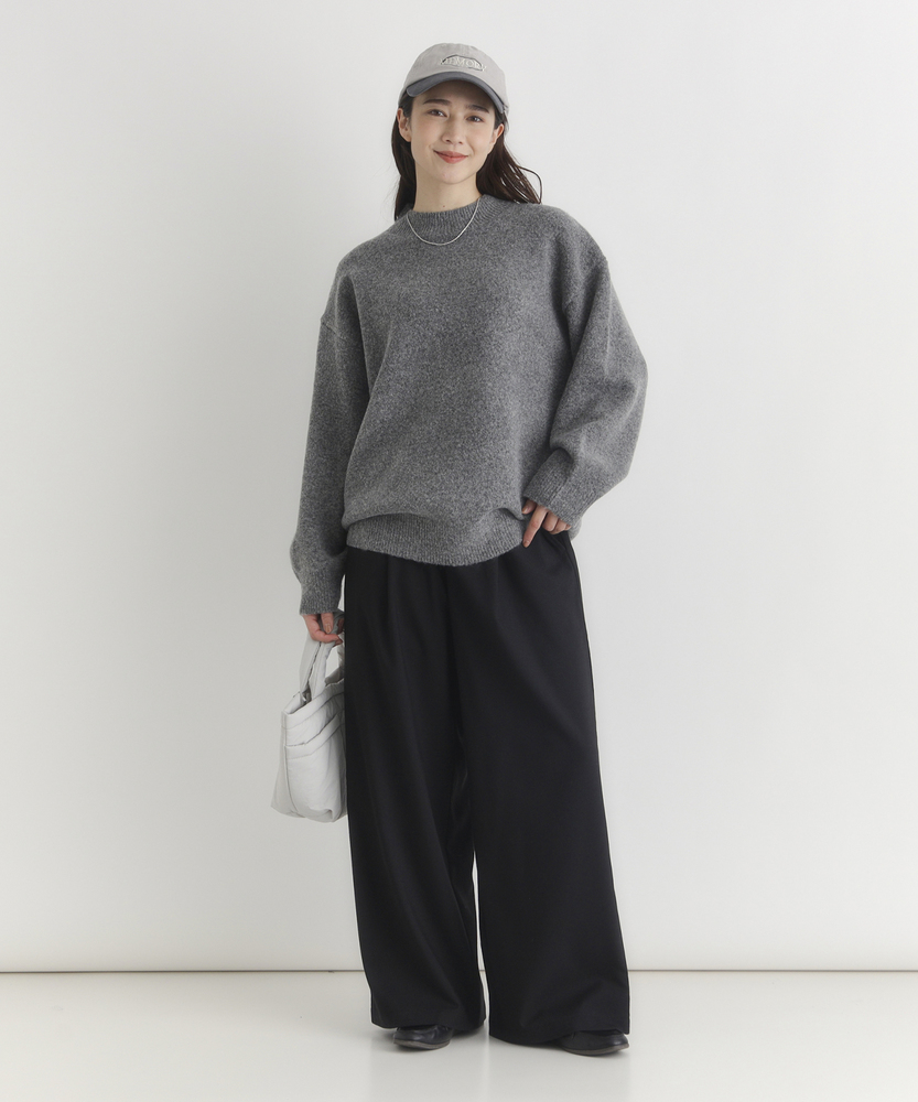 裏起毛イージーワイドパンツ(S グレー): ボトムス｜Right-on公式