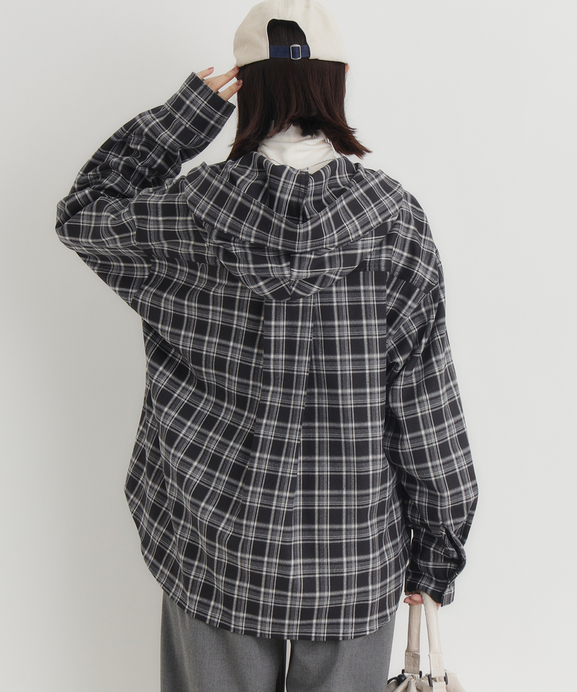 チェックビッグシャツ(M ブラウン): トップス｜Right-on公式オンライン
