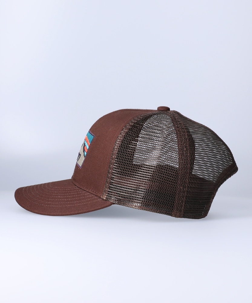 ロゴ刺繍メッシュキャップ(ONE SIZE ブラック): ファッション雑貨