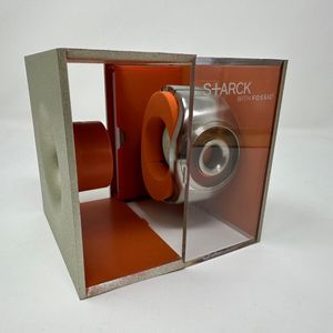 Fossil Philippe Starck watch O-Ring - Metal Band with Orange Face