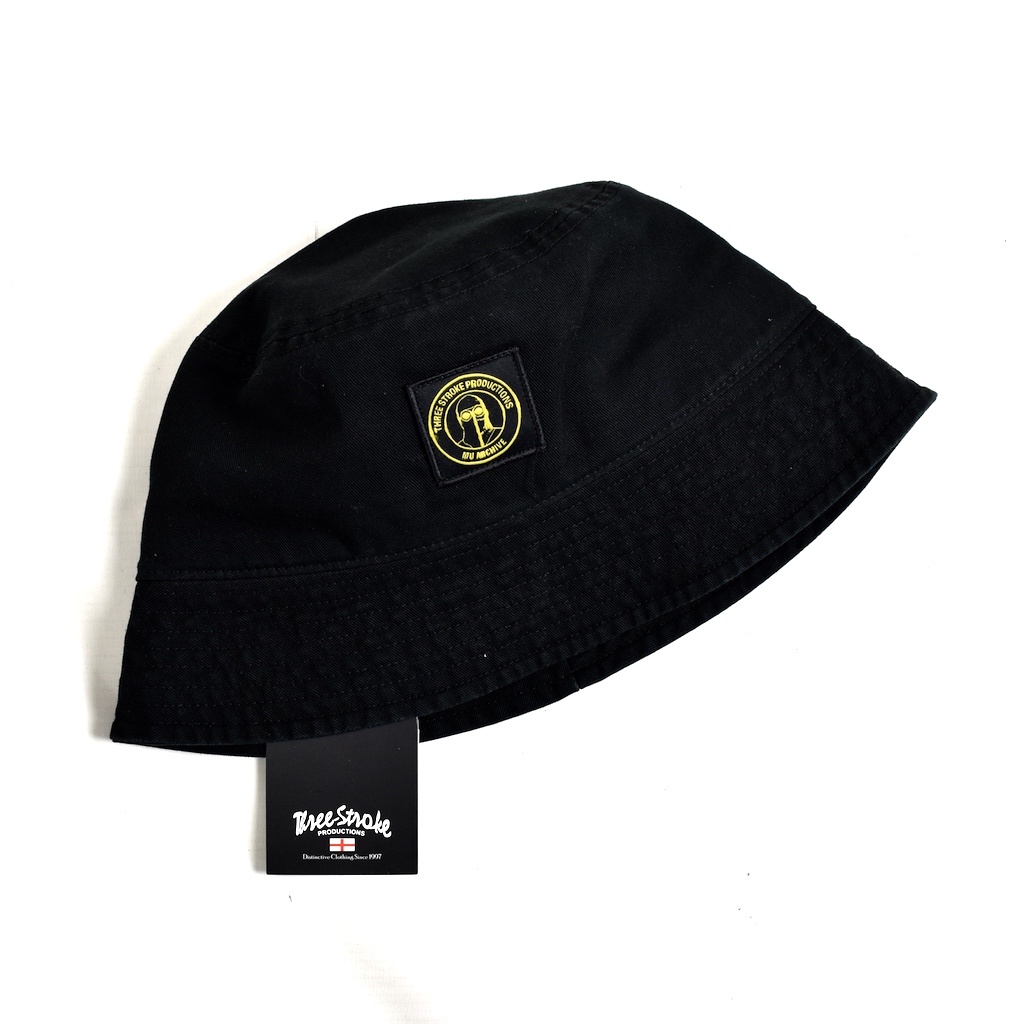 Three Stroke Productions x MU Archive cheeky boy bucket hat Black