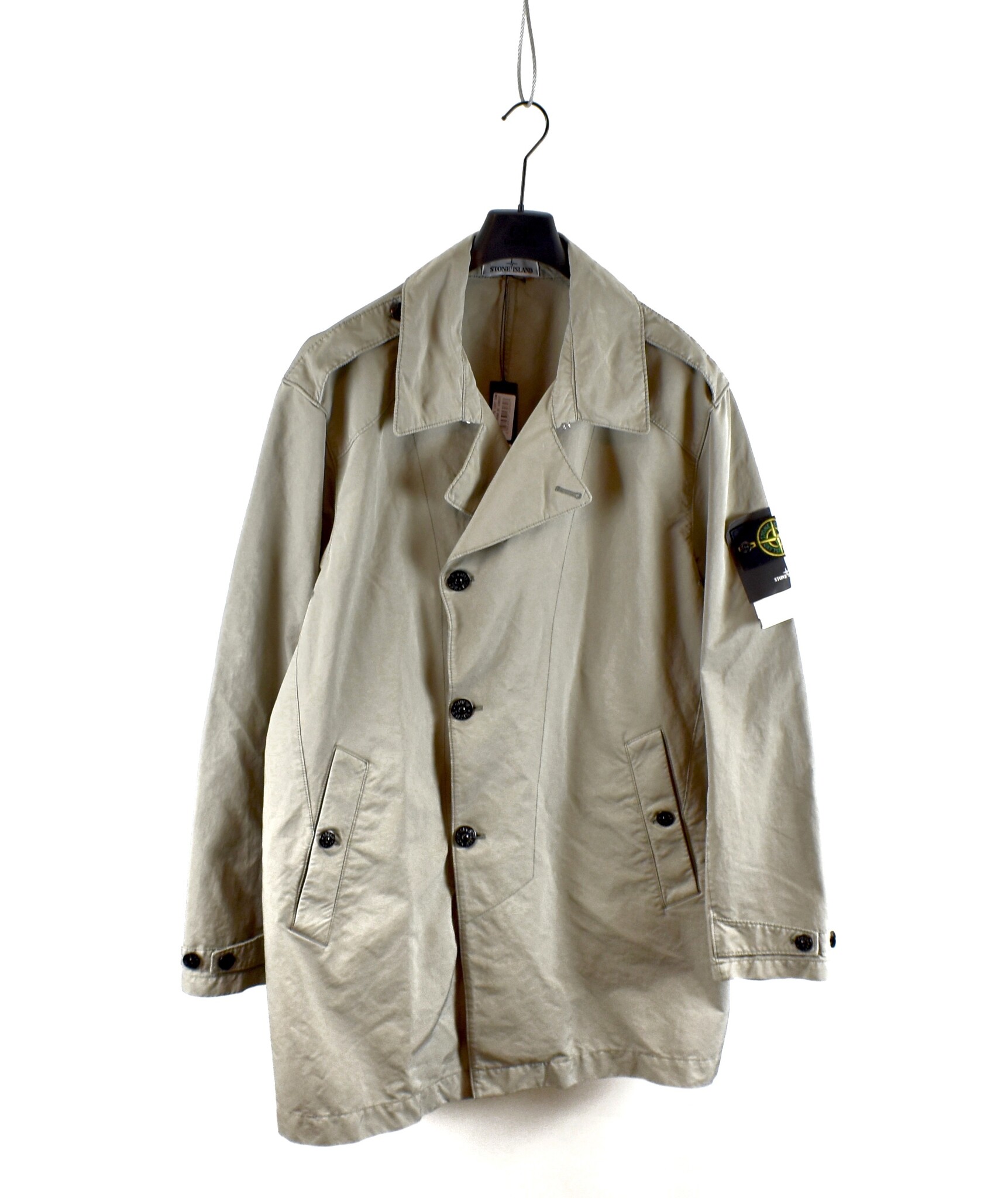 Stone Island grey david-tc trench coat XXXL - Archivio85
