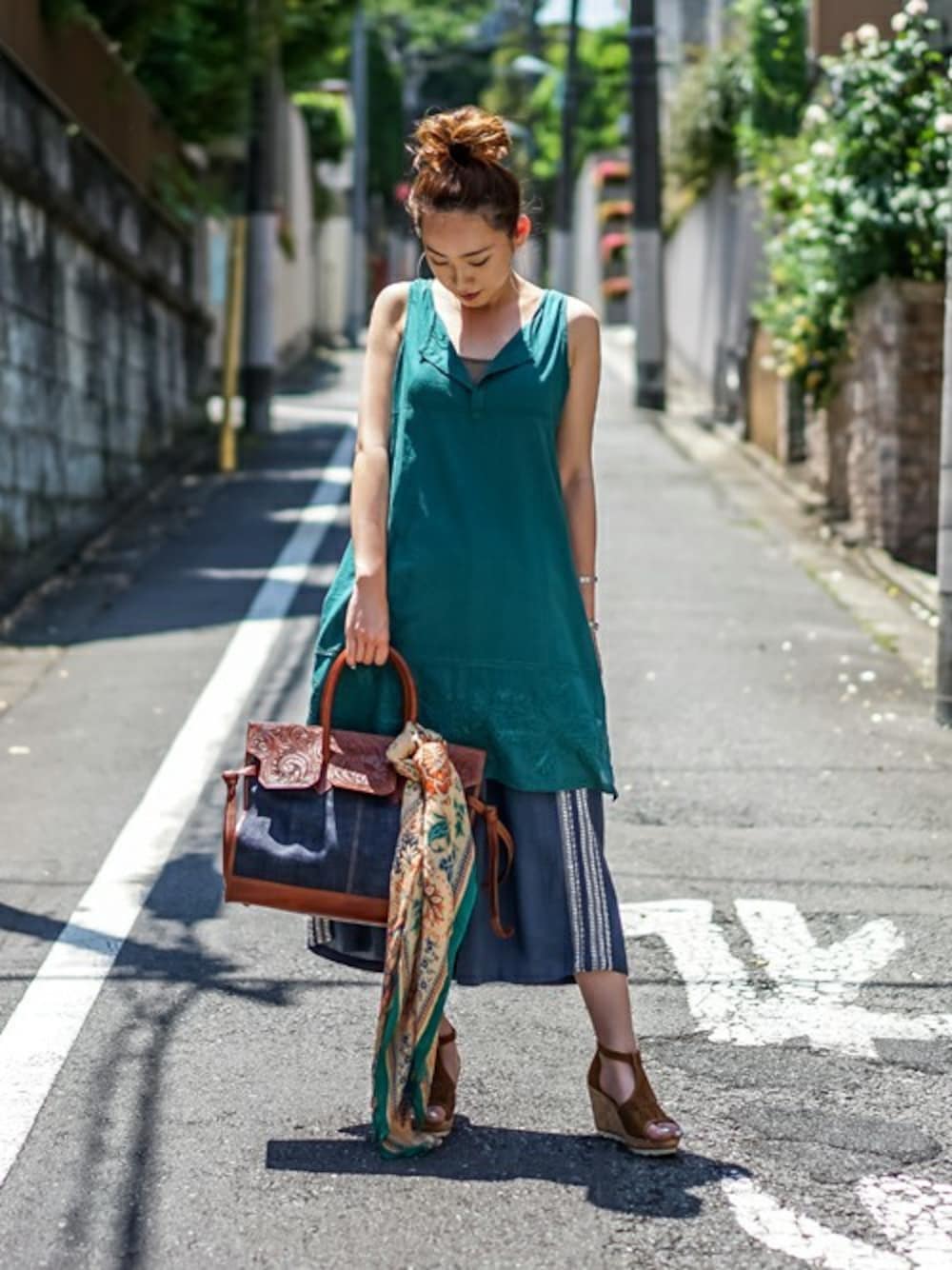 goa（ゴア）の「カービングデニム バーキン風 BIG TOTE BAG（トート