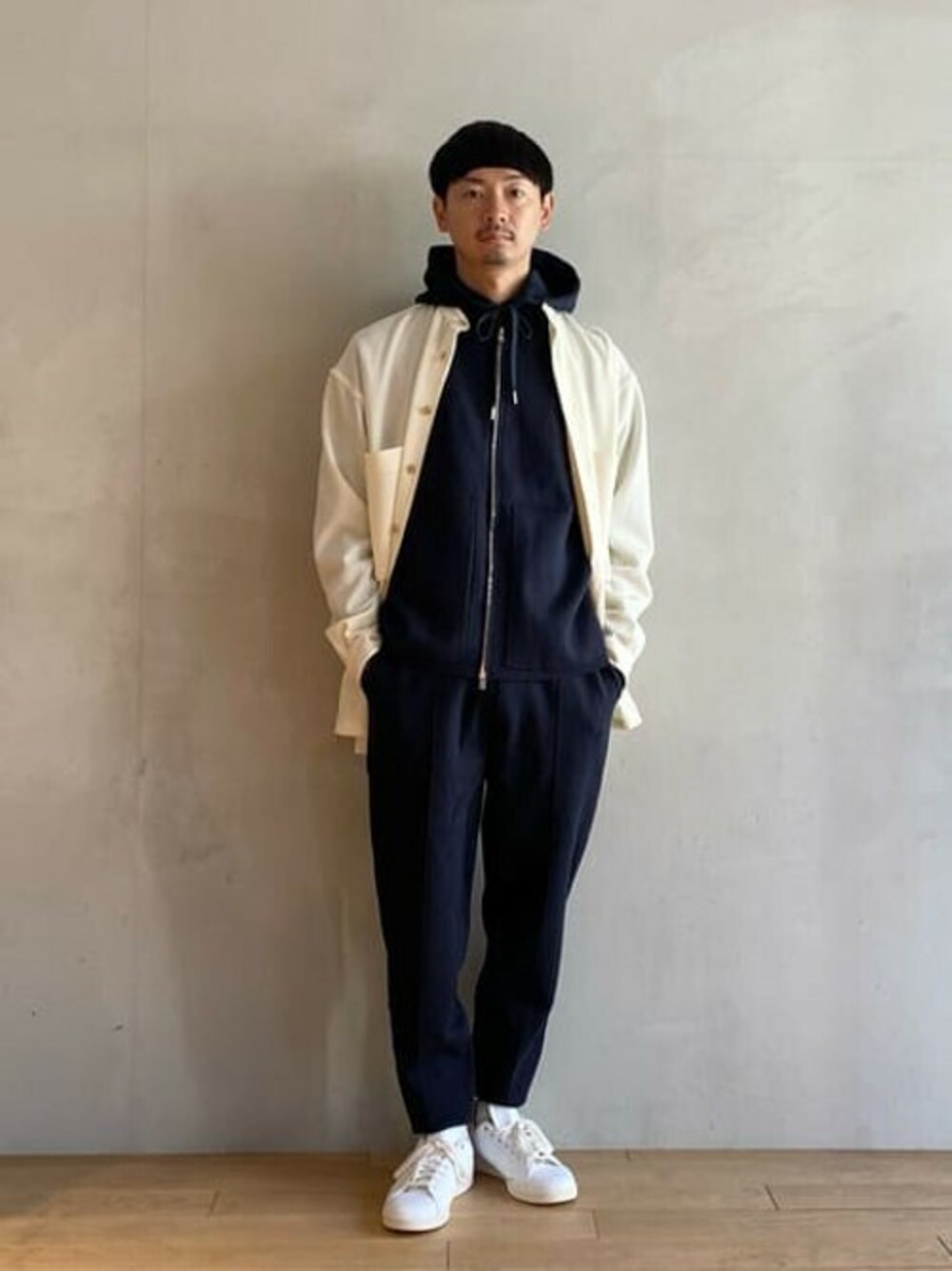 caban（キャバン）の「□CABaN ウールギャバジン ビッグシャツ（シャツ