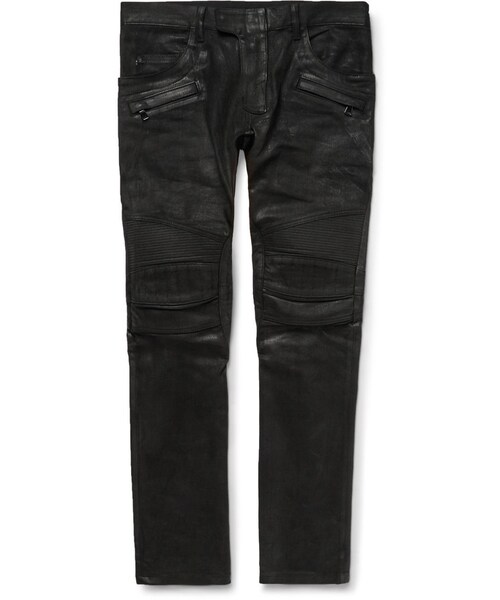 BALMAIN（バルマン）の「Balmain Skinny-Fit Waxed-Denim Jeans