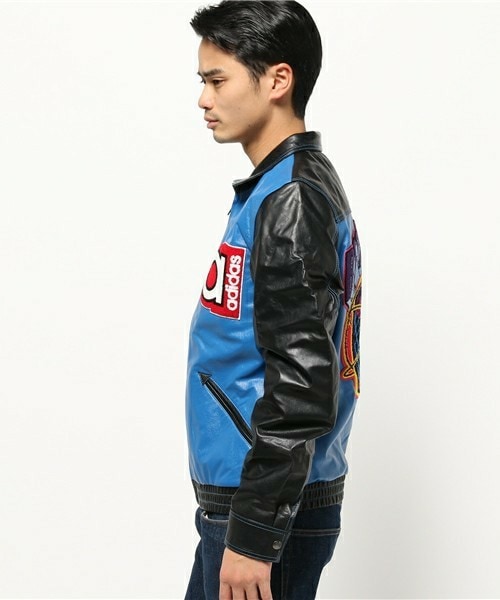 adidas（アディダス）の「メンズ アディダス レザージャケット adidas
