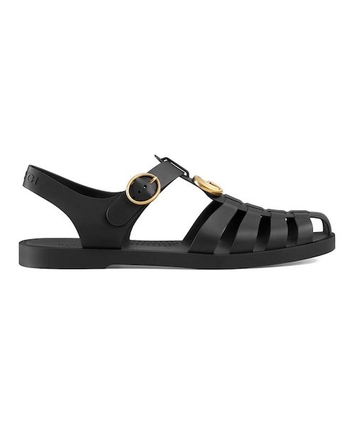GUCCI（グッチ）の「Gucci - ラバー バックル ストラップ サンダル