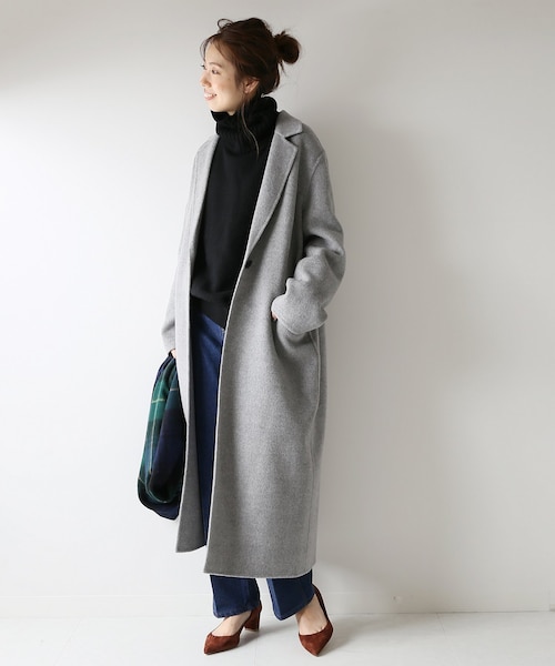 Spick & Span（スピックアンドスパン）の「Wフェイス テーラードロング