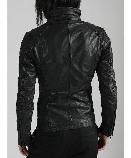 SHELLAC（シェラック）の「カウレザー ドラムダイ スタンドネック