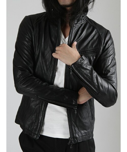 SHELLAC（シェラック）の「カウレザー ドラムダイ スタンドネック