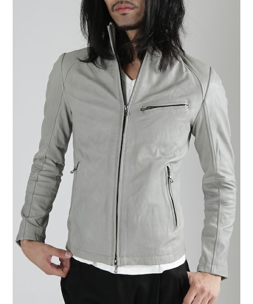 SHELLAC（シェラック）の「カウレザー ドラムダイ スタンドネック