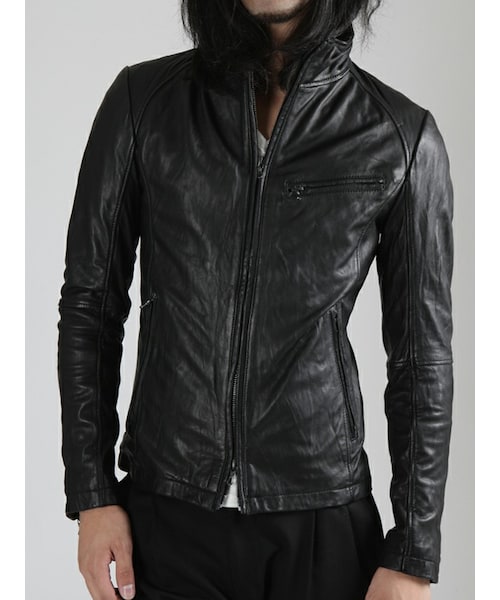 SHELLAC（シェラック）の「カウレザー ドラムダイ スタンドネック