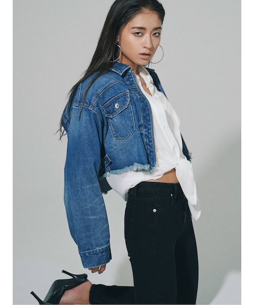 GYDA（ジェイダ）の「stunning stretch スキニーデニムパンツ（デニム