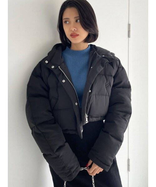 EMODA（エモダ）の「ボリュームショートフードダウン（ブルゾン）」 - WEAR