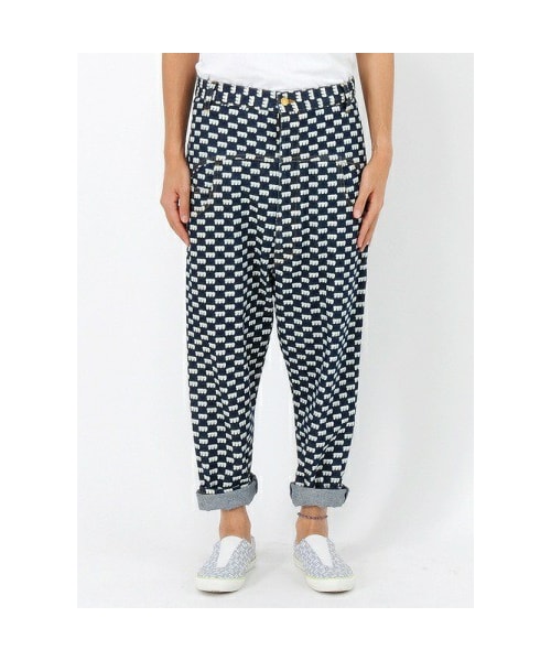 希少珍品 試着のみmercibeaucoup WOOLサルエルパンツ 革パッチ 希少