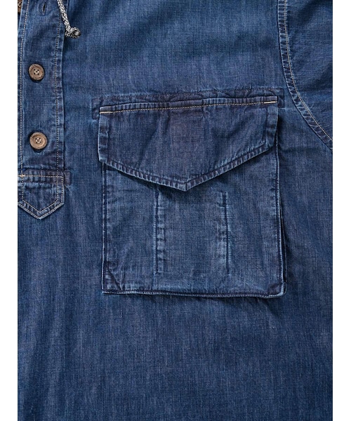 45R モンプチデニムのオンザビーチドレス（インディゴ 重） 【公式通販】