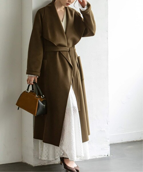 Noble（ノーブル）の「《予約》super160リバードレープカラーコート