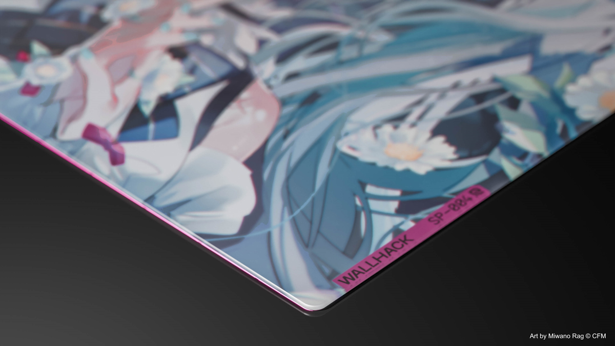 WALLHACK 初音ミクコラボレーション商品 WALLHACK製ガラスゲーミング