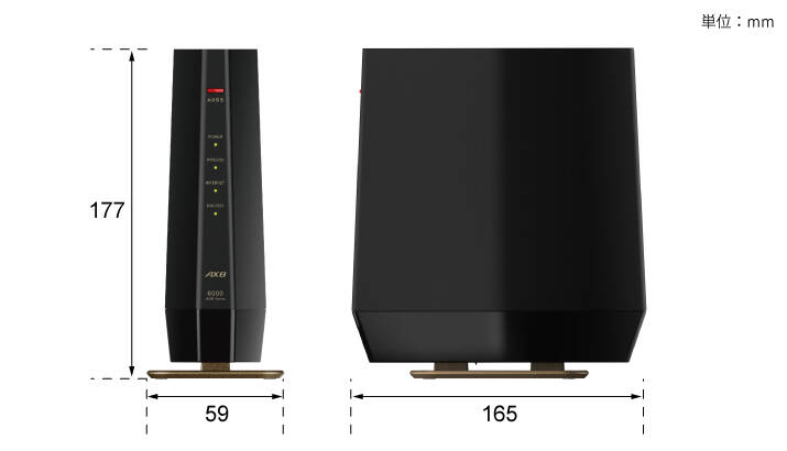 BUFFALO バッファロー AirStation WSR-6000AX8P-MB(マットブラック