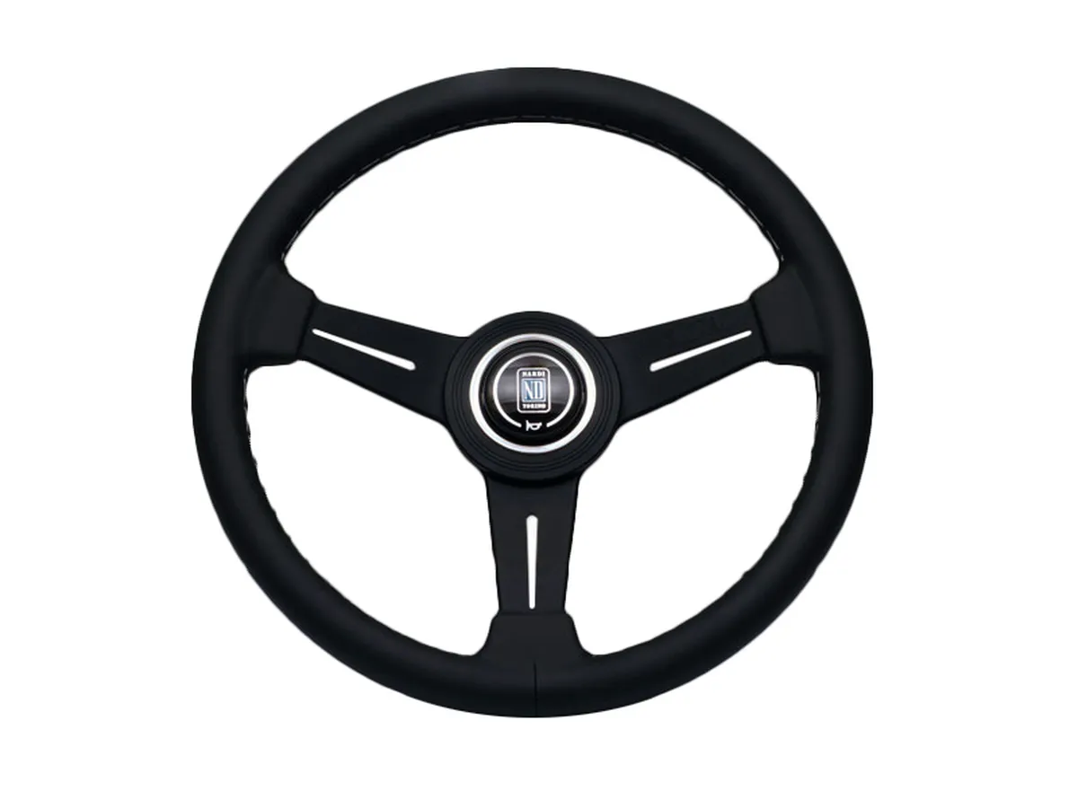 Nardi ND Classic Leather Steering Wheel - Black Spokes