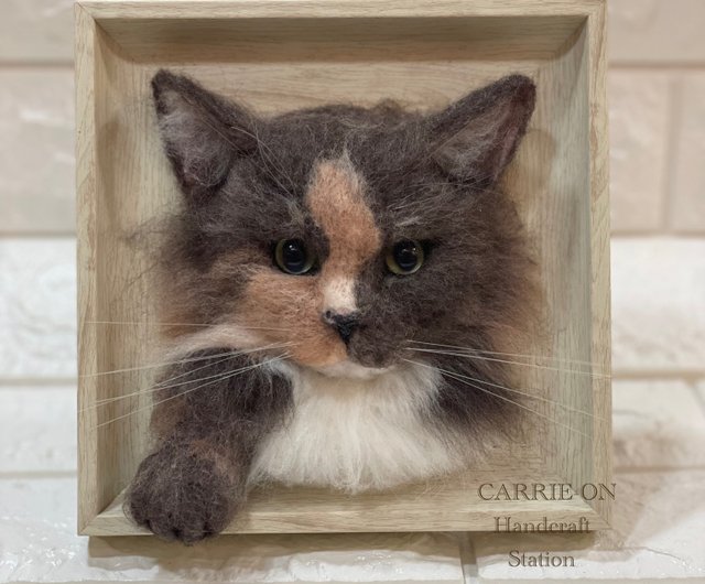 香港 羊毛フェルトの半立体フォトフレーム carrieonhandcraftstation