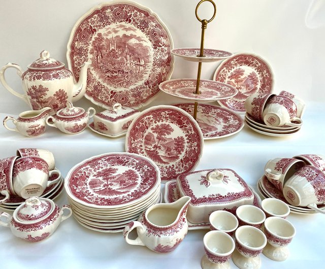 ベルギー ビレロイ ボッホ ブルゲンランド レッド ディナーサービス