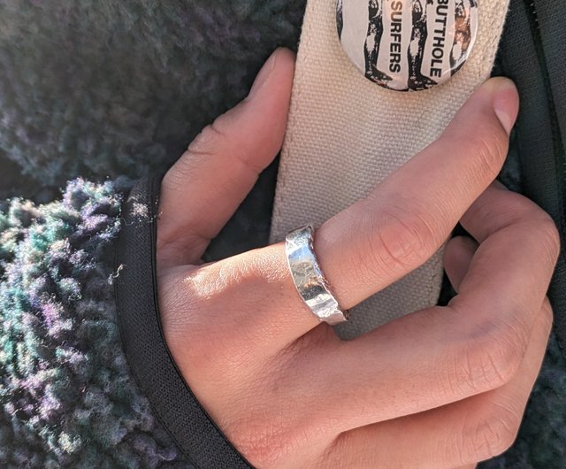 Sv crack ring gift hand | リング・指輪 - Pinkoi